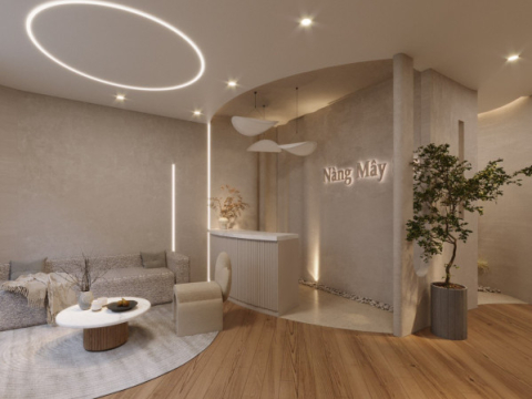 Mặt trước không gian spa 