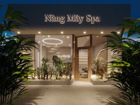Mặt trước không gian spa 