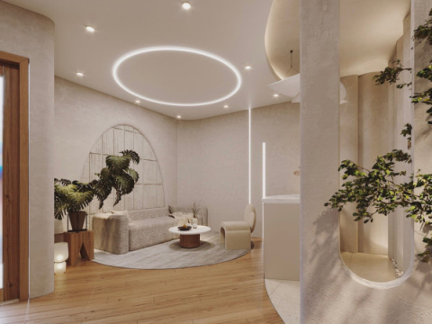Mặt trước không gian spa 