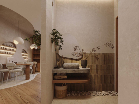 Mặt trước không gian spa 
