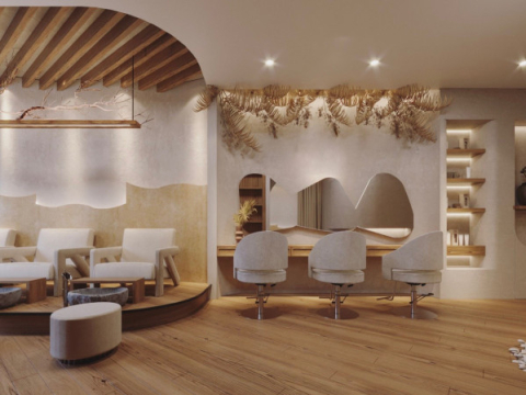 Mặt trước không gian spa 