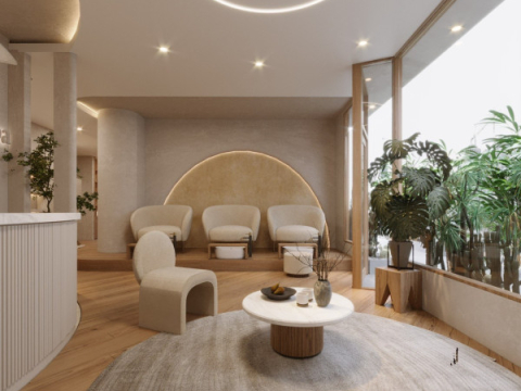 Mặt trước không gian spa 