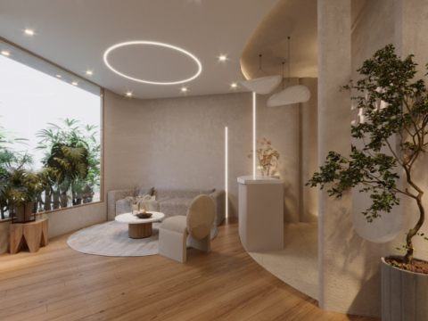 Mặt trước không gian spa 