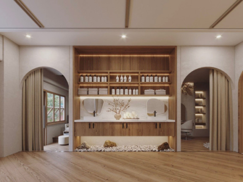Mặt trước không gian spa 